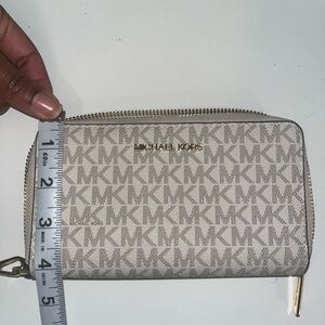 Michael Kors Monogram Zip Wallet